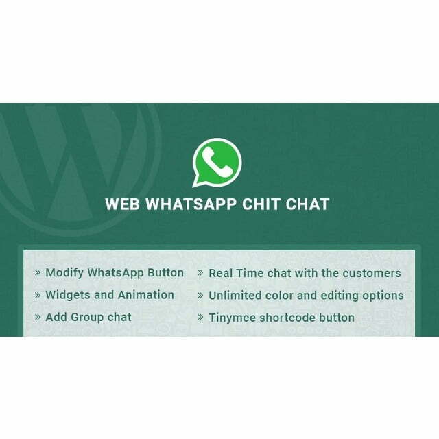 Web WhatsApp Chitchat – WordPress Plugin Web WhatsApp Chitchat – WordPress Plugin